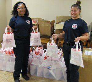 Fire Academy students assist in preparing for fire prevention week activities in our communities.